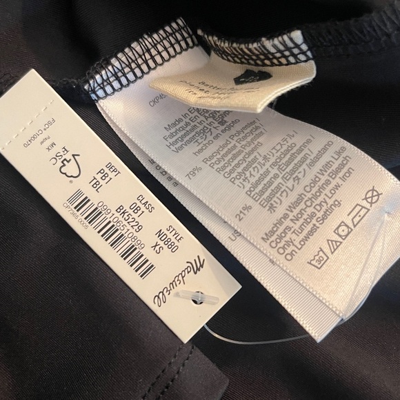 Madewell MWL plus/reg  flex fitness Dress SIZE XS. black - Picture 8 of 9